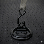 DR1500B : 1500 Lbs Flush Mounted D-Ring (Black)