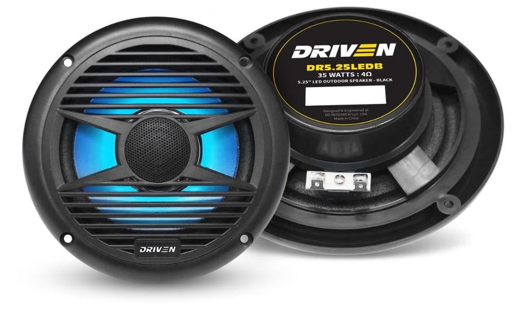 DR5.25LEDB : 5.25in Outdoor Led Speaker Black