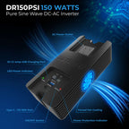 DR150PSI : 150 Watt, 12 Volt DC-110V AC Pure Sine Wave Invertor
