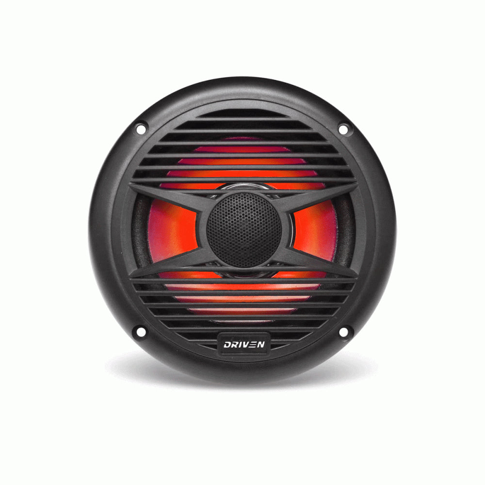 DR5.25LEDB-RED : 5.25in Outdoor Led Speaker Red W/ Black Grill