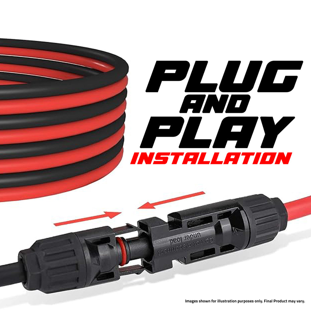 DSW10G20RB/PR : 10AWG MC4 6M MC4 CABLE (RED+BLACK)