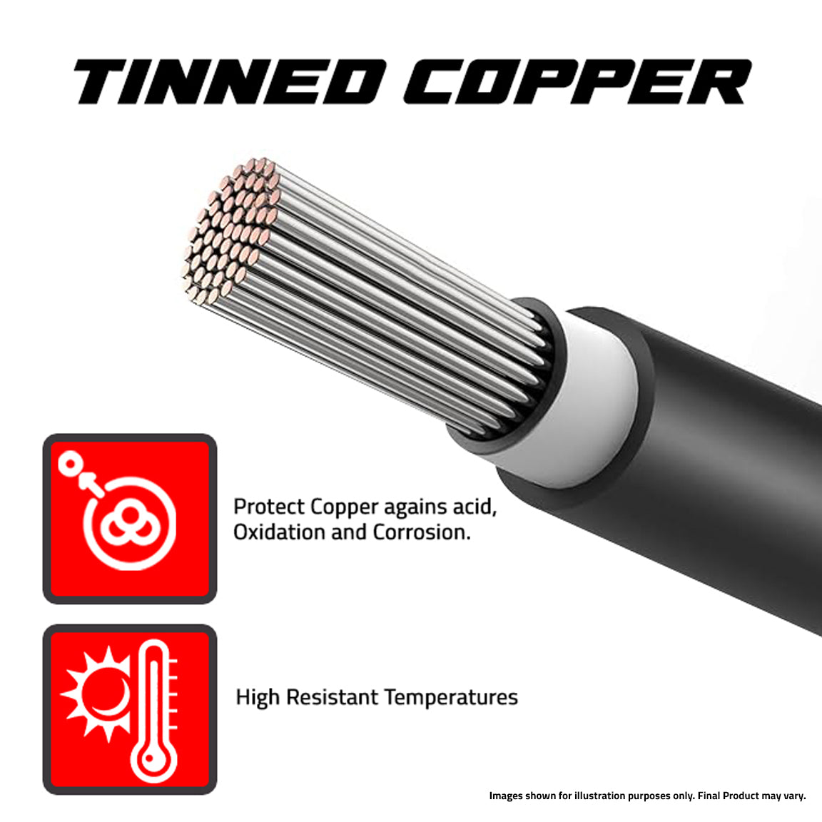 DSW8G10RB/PR : 8.5 3M CABLE (RED+BLACK)